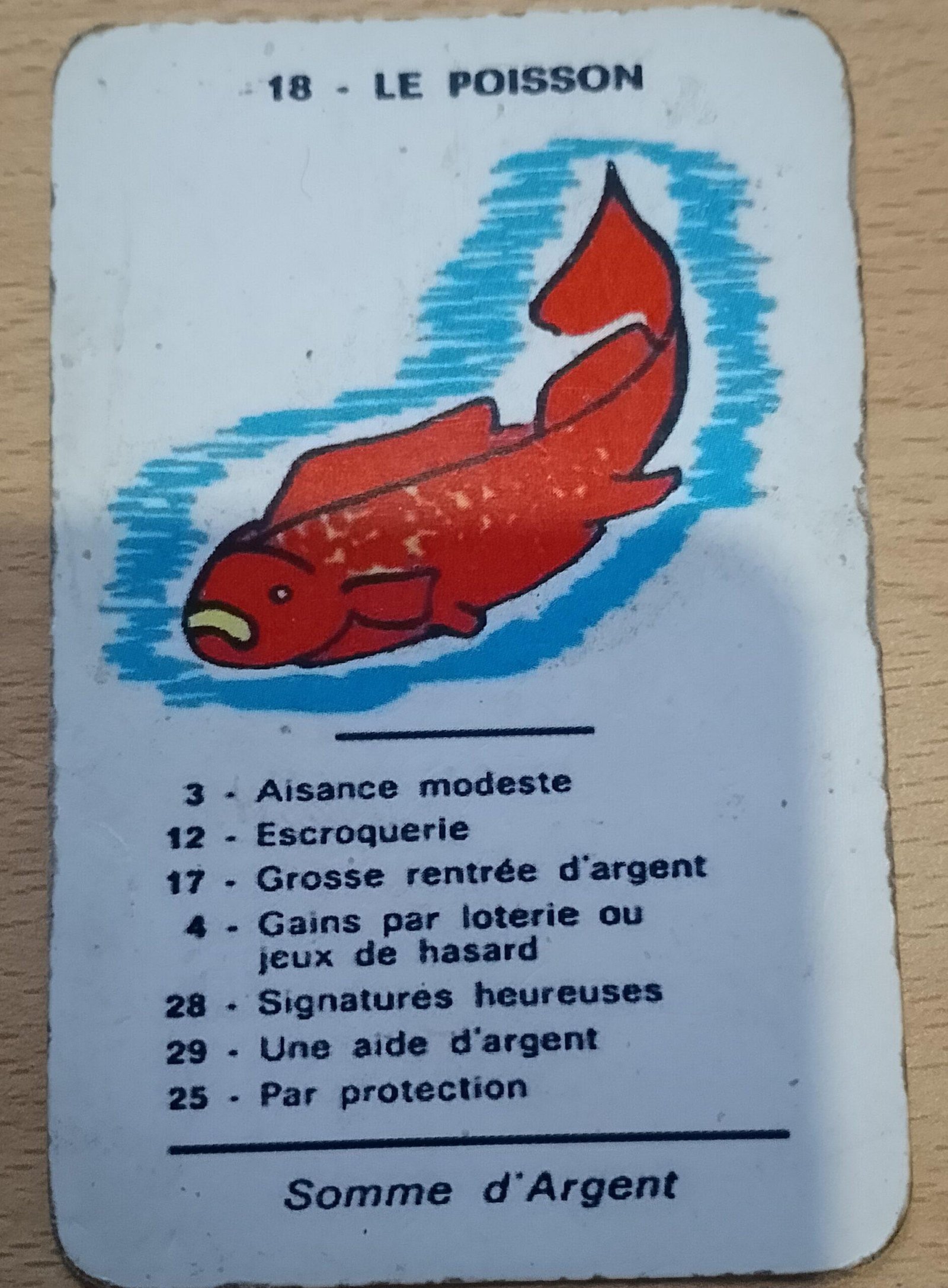 Lire la suite à propos de l’article Carte du poisson : son interprétation dans l&rsquo;oracle spirite de Mariana