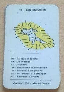 Lire la suite à propos de l’article Carte des enfants numéro 11 dans l&rsquo;oracle spirite de Mariana